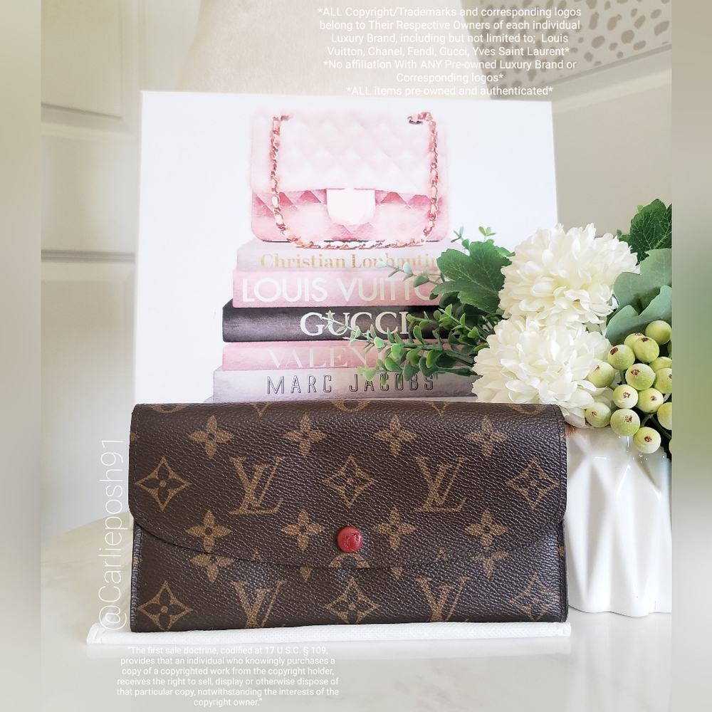 Authentic Pre-owned Louis Vuitton Emilie Long Flap Wallet - Picture 2 of 15